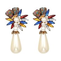 Other Beads  Earrings Flowers (red)  Nhjj3660-red sku image 1