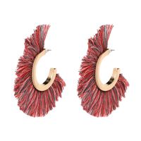 Fashion Alloy  Earrings Geometric (red Color)  Nhjj3650-red Color sku image 1