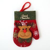 Weihnachten Süß Weihnachtsmütze Schneeflocke Nicht Gewebt Täglich Festival Hängende Ornamente sku image 3
