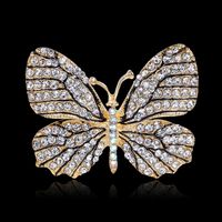Koreanischer Neuer Schmetterling Full Diamond Brosche Brosche Großhandel Fabrik Direkt Verkauf Außenhandel  Hot Sale sku image 1