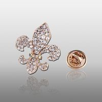 Nouveau Mignon De Mode Petite Étoile De Mer Diamant Broche Coréenne Kc Or Strass Broche Collier Vêtements Accessoires sku image 1