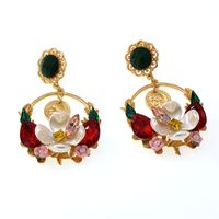 Vintage Alloy Rhinestone Earring Geometric (a)  Nhnt0180 sku image 2