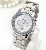 Diamant Stahlband Uhr Geneva Genfer Legierenuhr  Agentur Hersteller Großhandel sku image 2