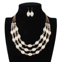 Occident And The United States Beads  Necklace (creamy-white)  Nhct0097-creamy-white sku image 1