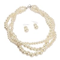 Occident And The United States Beads  Necklace (gray)  Nhct0092-gray sku image 3
