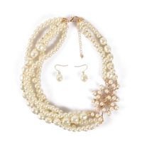 Occident And The United States Beads  Necklace (creamy-white)  Nhct0077-creamy-white sku image 1