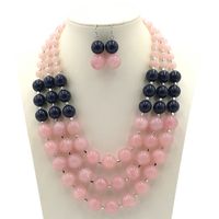 Occident And The United States Resin  Necklace (pink)  Nhct0082-pink sku image 2