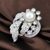 Nouveau Polyvalent Coréenne Style Argent-plaqué Corsage Mode Exquis Collier Petit Col Broches Broches Broche En Gros Spot sku image 1