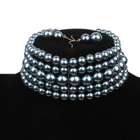 Europäische Und Amerikanische Perlen Kurze Mehr Schicht Ige Kragen Weibliche Halskette Set Schmuck Großhandel 6800 sku image 6