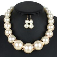 Occident And The United States Beads  Necklace (creamy-white)  Nhct0042-creamy-white sku image 1