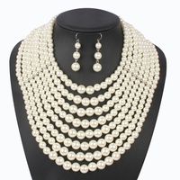 Occident And The United States Beads  Necklace (creamy-white)  Nhct0033-creamy-white sku image 1