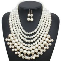 Occident And The United States Beads  Necklace (creamy-white)  Nhct0023-creamy-white sku image 1