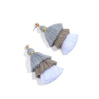 Occident And The United States Cotton Thread  Earring (b0561 Sapphire Blue)  Nhxr1391-b0561 Sapphire Blue sku image 2