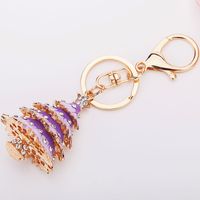 Key Chain (christmas Tree Purple - 12x3.8cm)  Nhmm1823-christmas Tree Purple - 12x3.8cm sku image 3