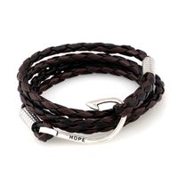 Europe And The United States Artificial Leather Plating Bracelet (black + Red)  Nhpk0894 sku image 9