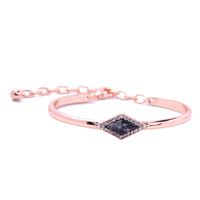 Européen Et Américain Personnalisé Populaire Ornement Usine Ventes Directes De Femmes Simple Pierre Diamant Alliage Bracelet Accessoires En Gros sku image 2