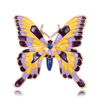 Nouveau Peint Gouttes Ornement Européen Et Américain Style Papillon Corsage Vêtements Accessoires Insectes Broche Usine En Gros sku image 1