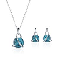Occident And The United States Alloy Drip Oil Necklace Set (61172329)  Nhxs1304 sku image 1