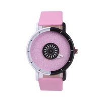 Style Coréen Mode Tendance Deux-couleur Deuxième Plaque Montre En Ligne Populaire Mâle Et Femelle Étudiant Concept Couple Montre Une Pièce Dropshipping sku image 3