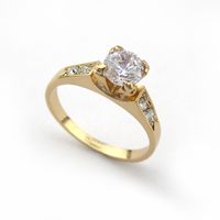 Korean Version Of Korean / Korean Style Alloy Inlaid With Zircon Ring (alloy 16.5)  Nhlj2427 sku image 2