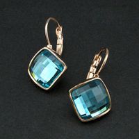 Korean Version Of Korean / Korean Style Alloy Inlaid Imitated Crystal Earring (alloy Gray)  Nhlj1256 sku image 6