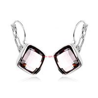 Korean Version Of Korean / Korean Style Alloy Inlaid Imitated Crystal Earring (alloy Gray)  Nhlj1256 sku image 8