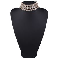 Occident And The United States Alloy Rhinestone Necklace (alloy Bai) Nhjq7140 sku image 1