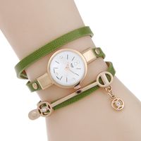 Neue Schlanke Mode Damen Uhr Casual Drei-kreis-wickel Armband Uhr Damenmode Quarzuhr Großhandel sku image 3