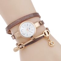 Neue Schlanke Mode Damen Uhr Casual Drei-kreis-wickel Armband Uhr Damenmode Quarzuhr Großhandel sku image 6