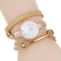 Neue Schlanke Mode Damen Uhr Casual Drei-kreis-wickel Armband Uhr Damenmode Quarzuhr Großhandel sku image 7