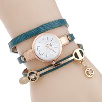 Neue Schlanke Mode Damen Uhr Casual Drei-kreis-wickel Armband Uhr Damenmode Quarzuhr Großhandel sku image 8