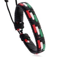 Occident Cortical Geometric Bracelet ( Green-white-red ) Nhpk0304-green-white-red sku image 2