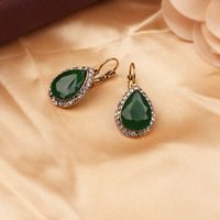 Retro Ethnic Style Occident Alloy Earring Nhkq0353-green sku image 2