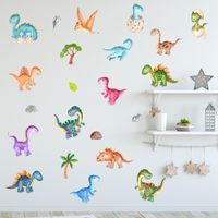 Cartoon Dinosaur World Wall Stickers Personality  Children's Room Wall Decoration Pvc Removable Stickers main image 2