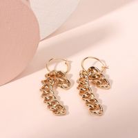 Source Factory Accessories Internet Hot Street Trendy Earrings European And American Exaggerated Geometry Metal Chain Earrings main image 3