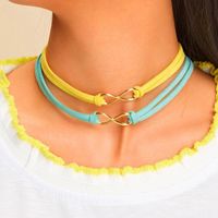 New Hot-saling 8 Word Infinite Korean Velvet Rope Short Choker main image 1