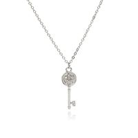 Hot Selling Fashion All-match Temperament Luxury Diamond Key Pendant Necklace main image 1
