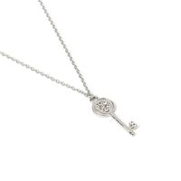 Hot Selling Fashion All-match Temperament Luxury Diamond Key Pendant Necklace main image 4