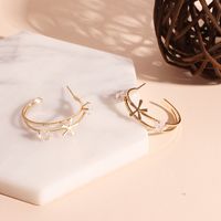 Korean Style Internet Hot Elegant C- Shaped Diamond Earrings Fashionable Simple Niche Design All-match Diamond Stud Earrings For Women main image 4