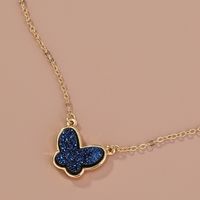 Hot-selling Creative Multi-color Crystal Cluster Butterfly  Fashion Wild Necklace main image 4