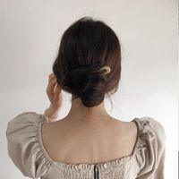 Korean Ins Style Simple Personality Elegant Metal U-shaped Hair Plug Hair Accessories Fashion Adult Hair Updo Hairpin Hair Clasp Women main image 3