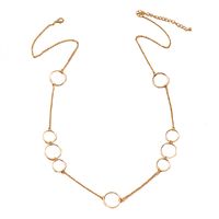Hot Selling Fashion Simple Single-layer Metal Texture Necklace Sweater Chain main image 6