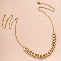 Hot Selling Fashion Punk Metal Texture  Personality Exaggerated Necklace Wholesale main image 1