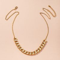 Hot Selling Fashion Punk Metal Texture  Personality Exaggerated Necklace Wholesale main image 3