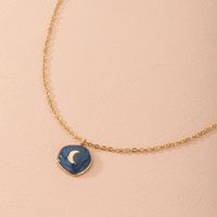 Hot Selling Fashion Simple Moon Necklace Retro Pendant Women's Necklace main image 5