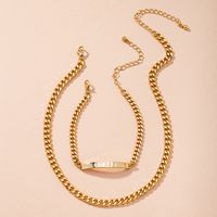 Hot Selling Fashion Exaggerated Personality Thick Chain Handmade Chain Necklace main image 1