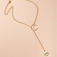 Korea's New Fashion Moon Full Diamond Butterfly Necklace main image 4