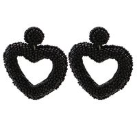 Boucles D&#39;oreilles En Alliage Pour Femmes Exagérées Rétro En Forme De Coeur En Forme De Coeur main image 4