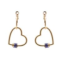 Fashion Gold Heart-shaped Retro Exaggerated Earring Ear Jewelry For Women main image 5