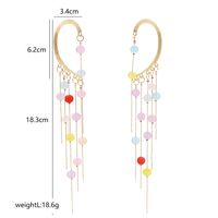 Fashion Exaggerated Long Chain Tassel Without Pierced Retro Pearl Ear Bone Clip main image 4